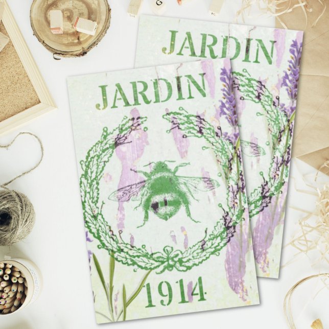 Boho schicke französische Laivender Vintage Biene Seidenpapier (boho chic french country lavender vintage bee tissue paper)