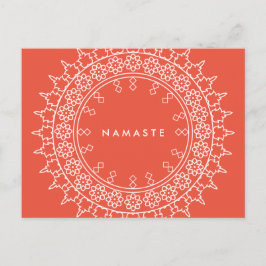 Boho schicke Mandala Namaste Postkarte