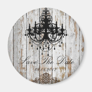 Boho schicke Scheune Holz rustikale Landhochzeit Magnet