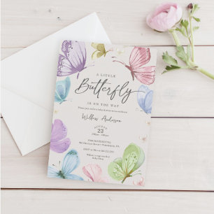 Boho-Schmetterling-Baby-Shower-Einladung Einladung