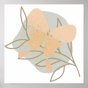 Boho-Schmetterling Poster