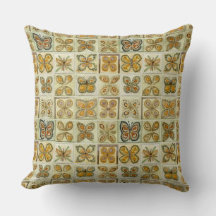 Boho-Schmetterlinge Boho-Stil-Muster Kissen