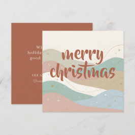 Boho Schneeloser abstrakt Weihnachten