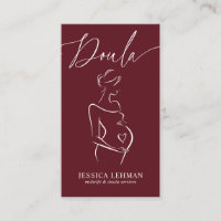 Boho-Schwangere-Linienkunst-Doula-Hebamme-QRCODE