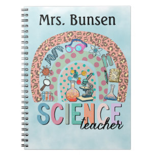 Boho Science Thema Regenbogen Personalisiert Notizblock