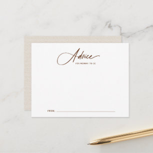 Boho Script Baby Showcard Postkarte