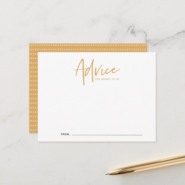 Boho Script Baby Showcard Postkarte (Vorderseite/Rückseite Beispiel)