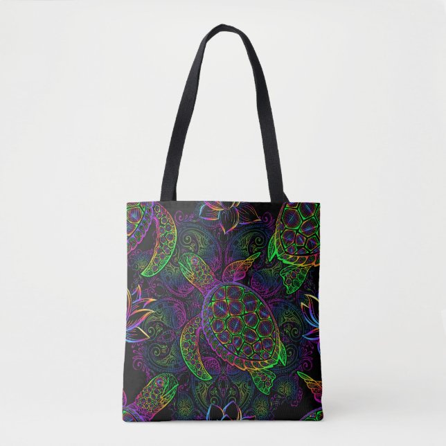 Boho Sea Turtle: Psychedelic Mandala Pattern (Vorderseite)