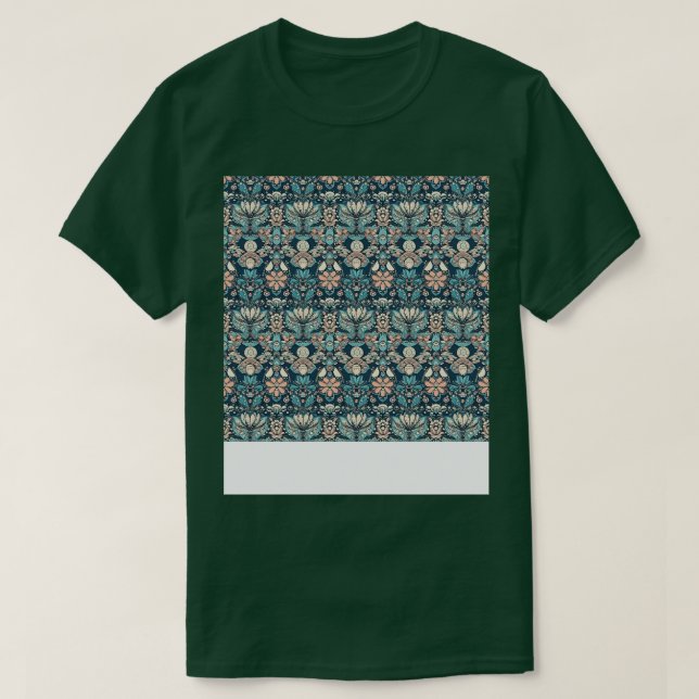 Boho Seamless Pattern Bohemische Hippie Sinti und  T-Shirt (Design vorne)