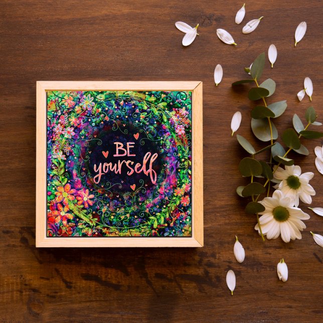 Boho Seien Sie selbst Inspirationsquelle für Zitat Poster (Von Creator hochgeladen)