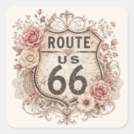 Boho Shabby Chic Mother Road Aufkleber
