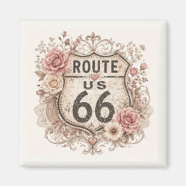 Boho Shabby Chic Mother Road Erinnerungsstück Magnet
