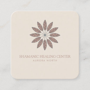 Boho Shamanic Healing Individuelle Name Quadratische Visitenkarte