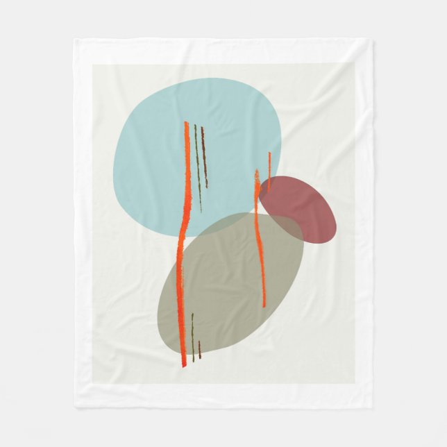 Boho Shapes Fleecedecke (Vorderseite)