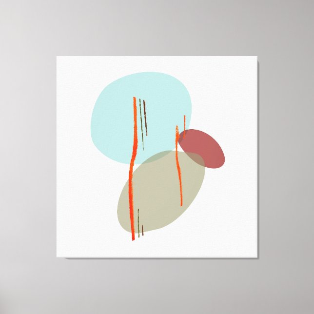 Boho Shapes Leinwanddruck (Vorderseite)