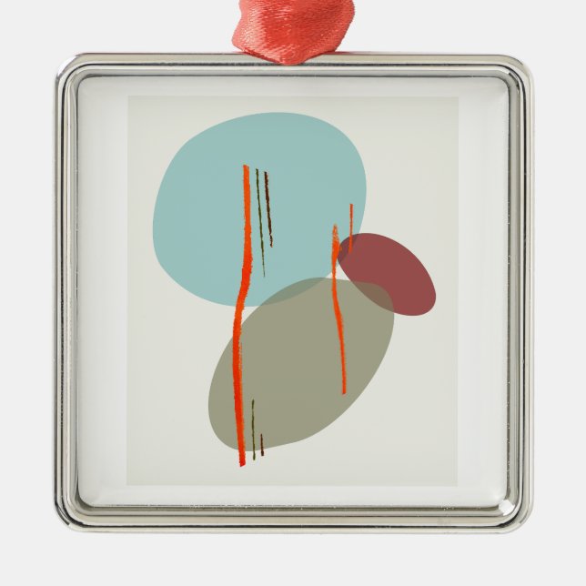 Boho Shapes Ornament Aus Metall (Vorne)