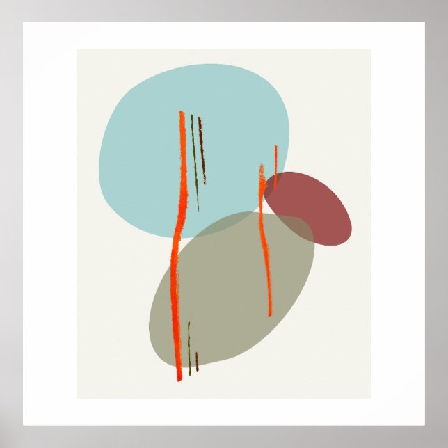 Boho Shapes Poster (Vorne)