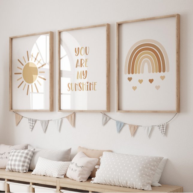 Boho Sie sind mein Sonnenbrunnen Bilderwand Sets (Boho Sunshine Set of 3)