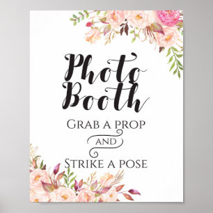 Boho Sign - Boho Floral - Lichtstand Poster
