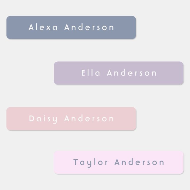 Boho Skinny wasserdichte, klebrige Kid's Labels Etiketten (Gruppe)