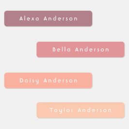 Boho Skinny wasserdichte, klebrige Kid's Labels Etiketten