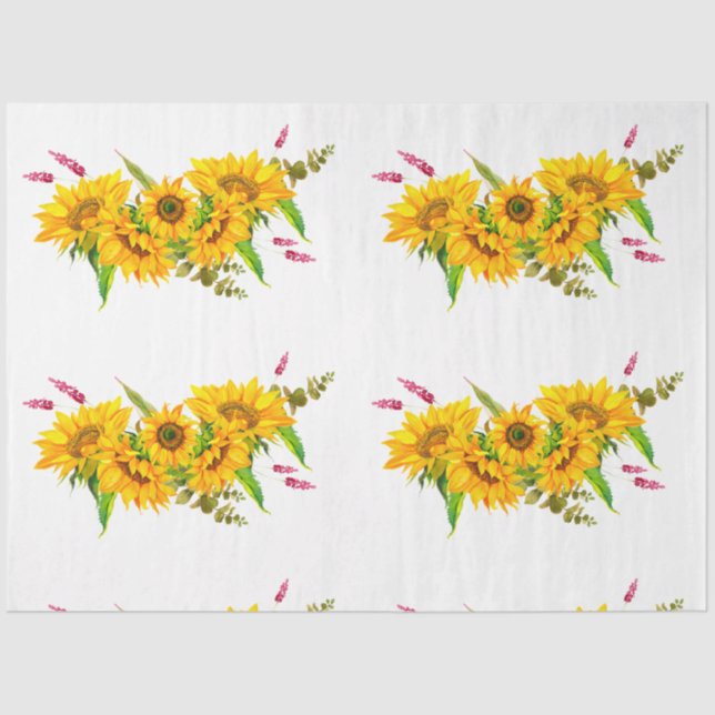 Boho Skull und Blume Serie Design 5 Seidenpapier (Vorderseite)