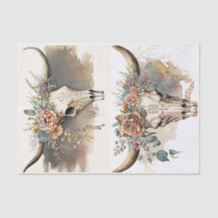 Boho Skulls Seidenpapier