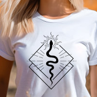 Boho Snake Geometric Symbol Minimalistisch