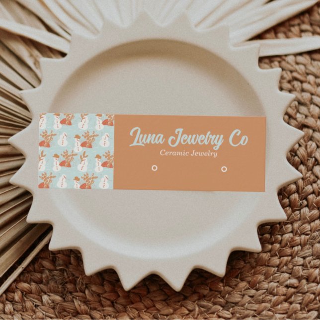 Boho Snowmen Jewelier Business Card Mini Visitenkarte (Von Creator hochgeladen)