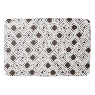 Boho Soft Neutral Tribal Geometric Aztec Muster Badematte