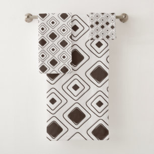 Boho Soft Neutral Tribal Geometric Aztec Muster Badhandtuch Set