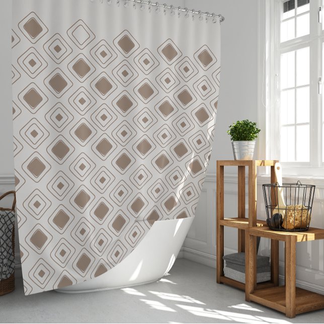 Boho Soft Neutral Tribal Geometric Aztec Muster Duschvorhang (Boho Soft Neutral Tribal Geometric Aztec Pattern Shower Curtain)