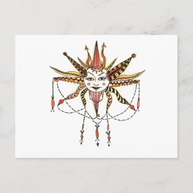 Boho Soleil Postkarte (Vorderseite)