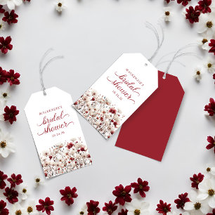 Boho-Sommer-Wildblumen-Brautjunggesellinnenabschie Geschenkanhänger