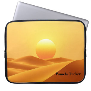Boho-Sonne Abstrakt Bernstein Erdtöne Laptopschutzhülle