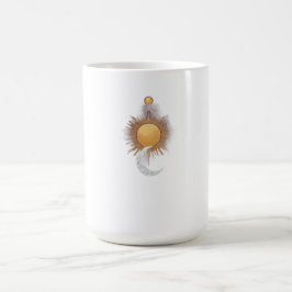 Boho Sonne Mond Himmels-Kaffeetasse Hexen-Tasse Kaffeetasse