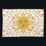 Boho Sonnen & Blüten Reben Rosa Gelb Geschirrtuch<br><div class="desc">Dekorieren Sie Ihre Küche mit diesem coolen,  sonnendurchfluteten Handtuch. Ein toller Urlaub,  Hauswärmung,  Geburtstag oder Hochzeitsgeschenk! Sie können ihn anpassen und auch Text hinzufügen. Karo in meinem Shop für viel mehr Farben und Muster!</div>