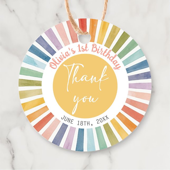 Boho-Sonnen-Geburtstagsgeschenk-Tags Geschenkanhänger (Von Creator hochgeladen)