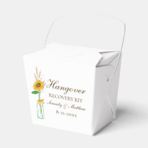 Boho-Sonnenblumen-Gelbes-Blumen-Hochzeits-Kater-Ki Geschenkschachtel