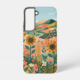 Boho-Sonnenblumen-Tal Android Galaxy Case Samsung Galaxy Hülle