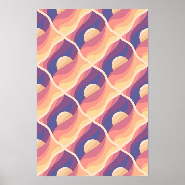 Boho-Sonnenuntergang Poster (Vorne)