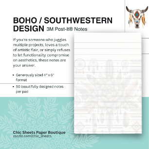 Boho/Southwestern Design 3M Post-it® Notizen