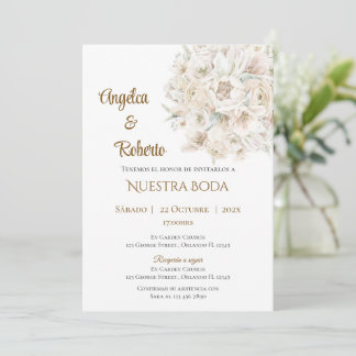 Boho spanische Hochzeitseinladung Einladung