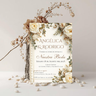 Boho-Spanische Hochzeitseinladung Einladung