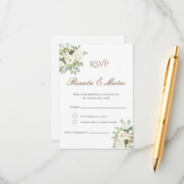Boho Spanish Wedding RSVP Card Begleitkarte