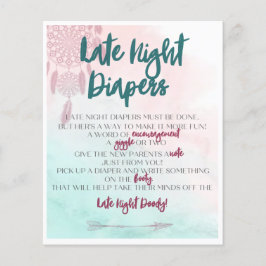 Boho Spate Night Diapers Activity