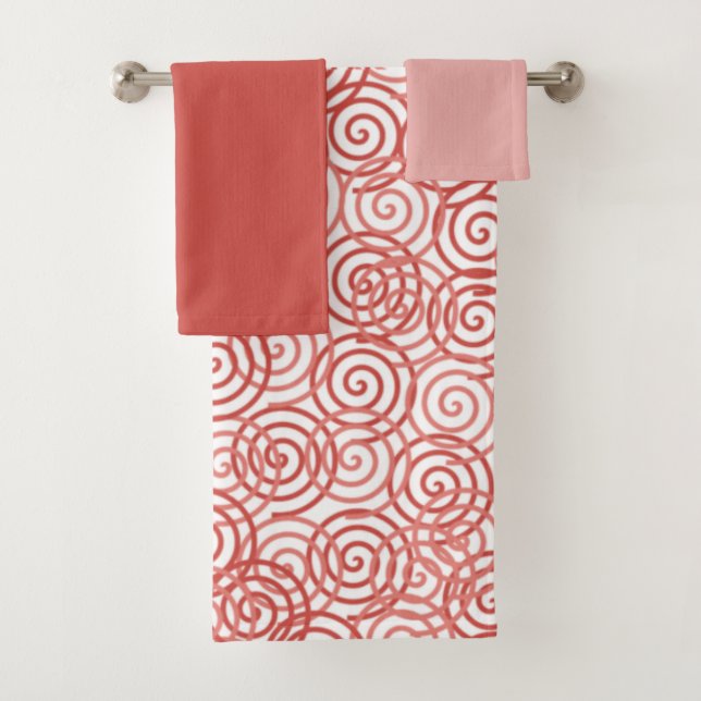 Boho Spirals Badetuch Set (Insitu)