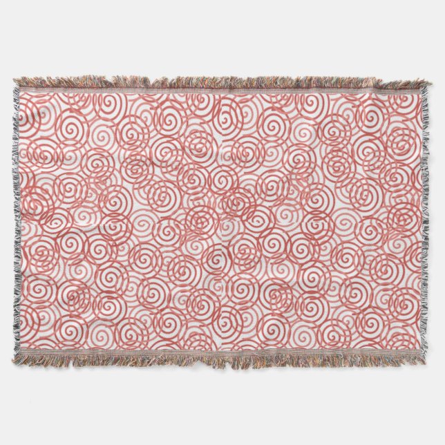 Boho Spirals Decke (Vorderseite)