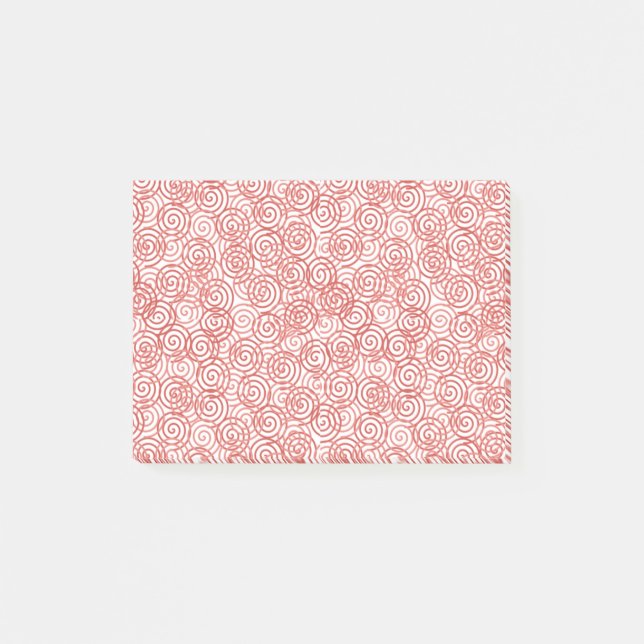 Boho Spirals Post-it Klebezettel (Vorderseite)