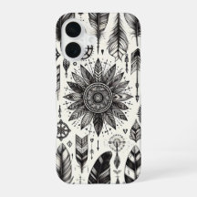 Boho Spirit - HandGezeichnet Federn & Pfeile Telef